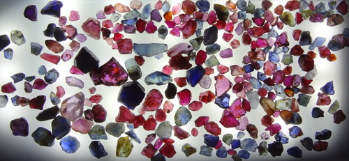 Real and Original Pailin Rough Ruby and Sapphire from the mine. 