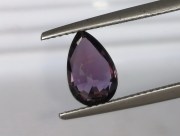 Unheated / Raw purple sapphire pear / drop from Pailin