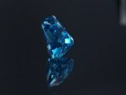 Grade AAA color  tapered baguette / trapezoid natural blue zircon of 7.15ct