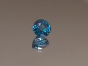 7mm Calibrated Round Deep Blue Natural Zircon from Cambodia.