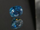 Exceptional and unique AAA color grade best possible blue color for natural blue Zircon 6ct cushion cut