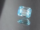 Affordable octagon / step cut / trimmed baguette / rectangle sky blue and white Zircon from Cambodia.