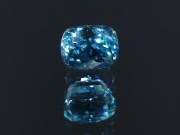 Excellent B grade color Cambolite cushion cut blue zircon, professional supplier for quality jewelry