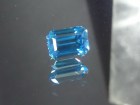 Best Color for Blue Zircon - A Grade octagon / step cut / trimmed baguette  - 6.33ct