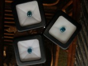 Excellent high hue dense blue A grade blue Zircon cushion cut