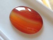 Beautiful 88 carats wide and flat Chalcedony cabochon from Cambodia. 