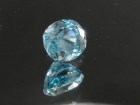 Discounted very shiny and affordable, cushion cut blue zircon from Cambodia