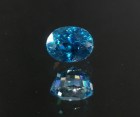 Good quality B+ grade blue Zircon, excellent deep blue color very clean and shiny, oval shaped