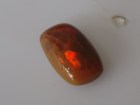 Brown Opal with Vivid Red Flashes 2.555ct