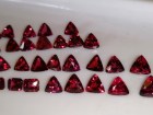 4mm and 5mm Calibrated Garnet Trillion / Triangle Wholesale Lot