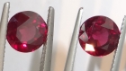 Buy Calibrated Pair of Rhodolite, professional gemstones supplier. 