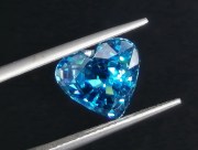 AAA grade best color wide heart shape blue zircon wide 6ct+ loose gemstone to buy for sale. 