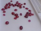 Ruby Cabochons: Red to Pink, Small and Tiny, Oval and Round