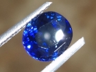 Navy blue Sapphire from Pailin