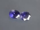 Affordable Purple Iolite Gemstones Pair with oval cut