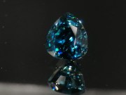 Rare blue AAA color grade best possible blue color for natural blue Zircon pear / drop shape