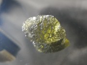 Top Grade Olive Green Moldavite Crystal Specimen from Czech Republic