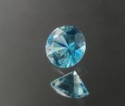 Discounted precision diamond/brilliant cut blue zircon, very clean and shiny
