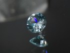 Pastel light blue natural Zircon, very clean and shiny, round brilliant/diamond cut