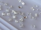 Diamond cut white Zircon from Cambodia